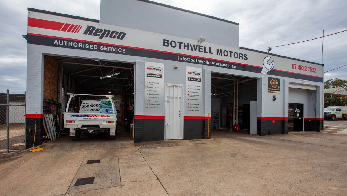 Bothwell Motors mechanical workshop